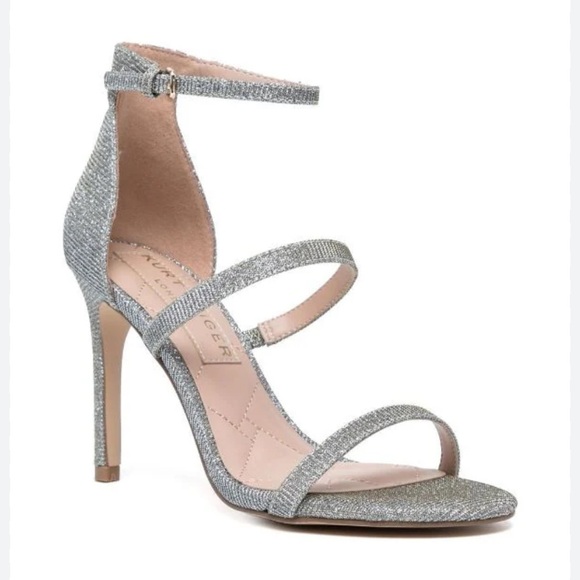 Kurt Geiger Silver Park Lane Strappy Heels Size 38 (7.5) NWOT - Picture 1 of 7